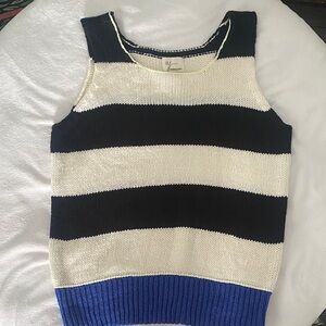 Andrea Jovine Textured Knit with Black and Cream Highlights